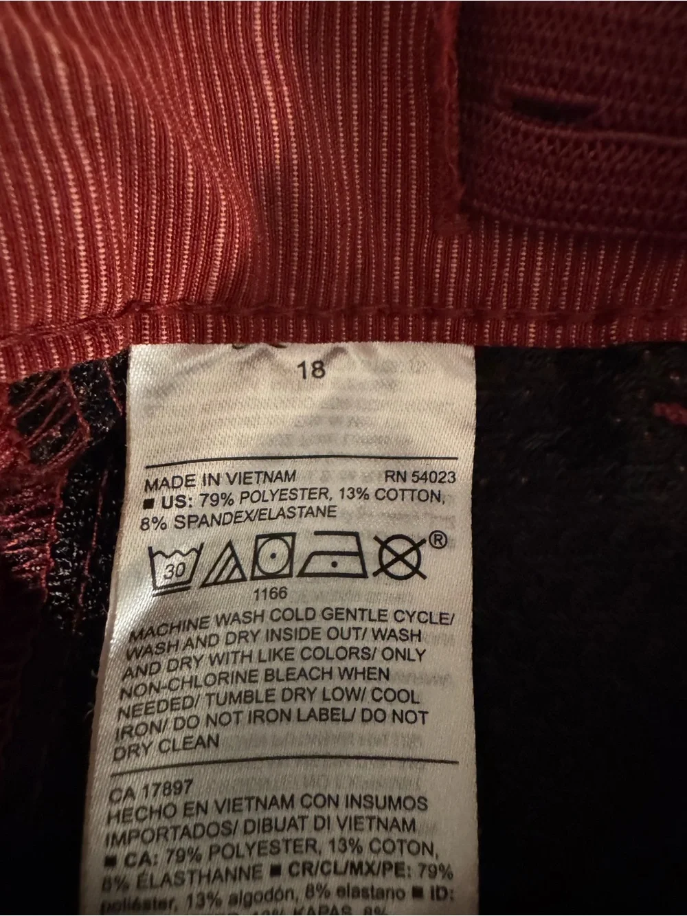Old Navy Youth Maroon Heather Flat Front Shorts